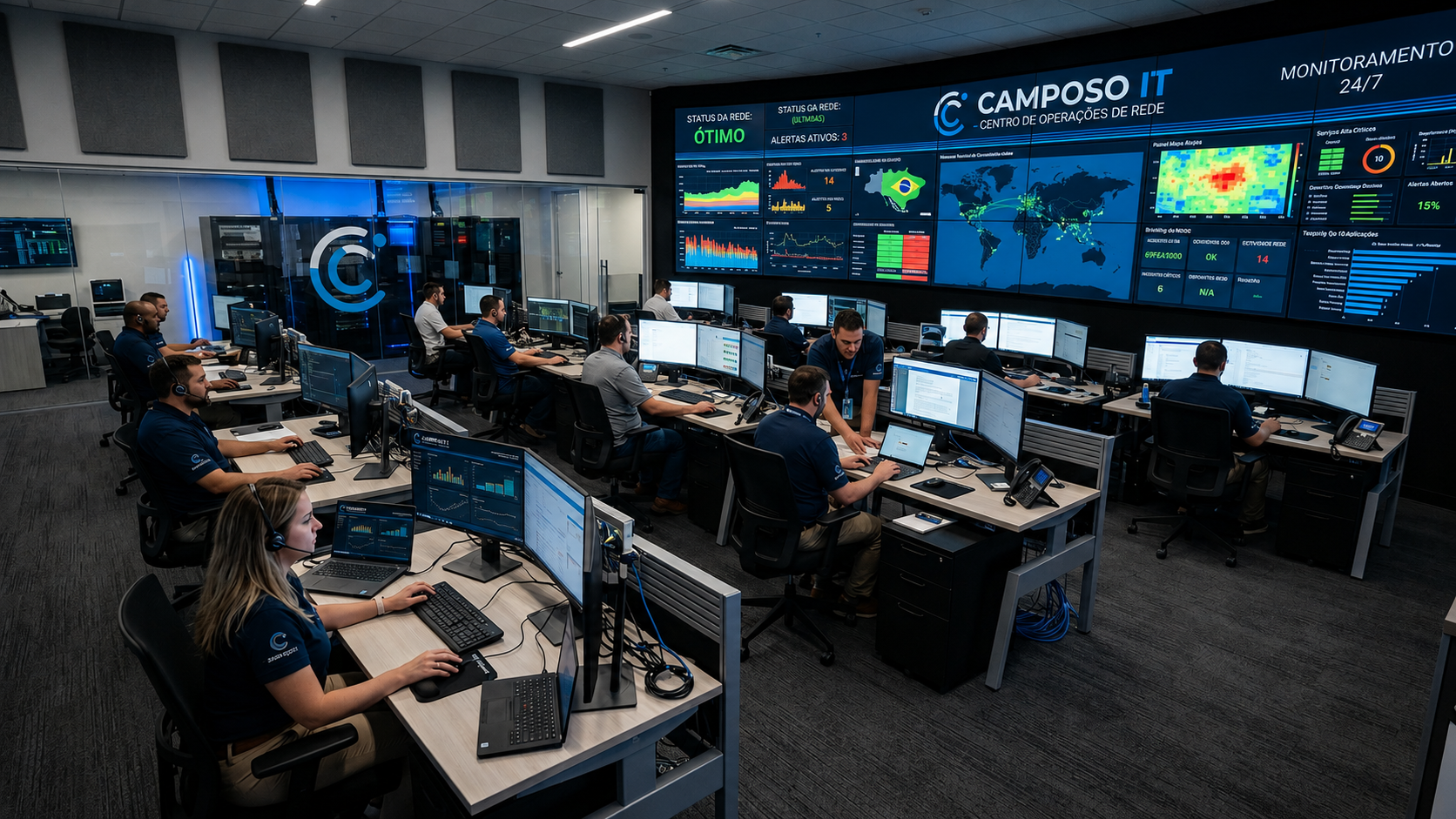 Centro de operações da Camposo IT
